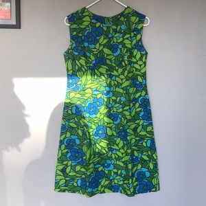 SOLD 60s cotton dress floral print